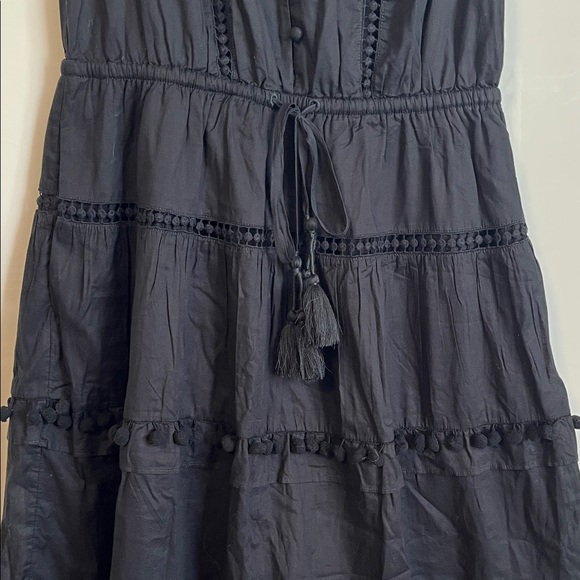 NWOT J. Crew 100% Cotton Maxi Dress Embroidered Pockets Lined, Size 6 - Picture 5 of 13